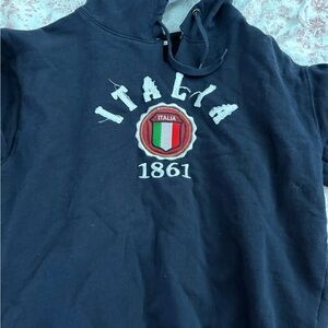 Italia Kids Hoodie - Navy Blue